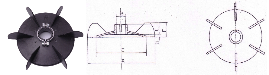 Ventilátor A-Típus és körvonalrajz Ventilátor A-Típus és körvonalrajz